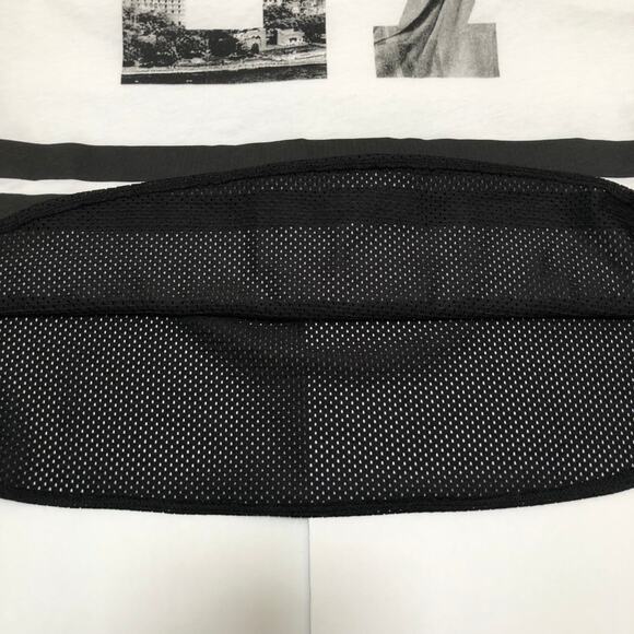 H&M Divided Graphic Tee Long T Shirt Mesh Bottom Size M Hip Hop Hipster Street - Picture 5 of 7